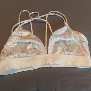 NWOT Pink Crushed Velvet Bralette